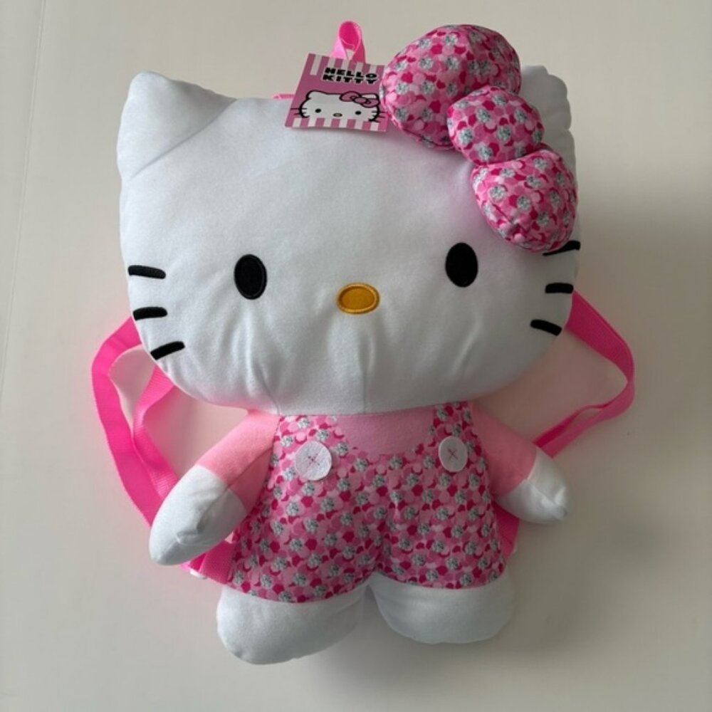 Fast Forward Hello Kitty Pink Plush Backpack New With Tags